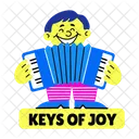 Akkordeonspieler  Symbol