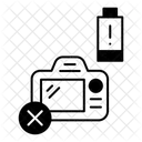 Akku fast leer  Symbol