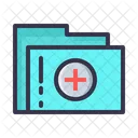 Akte Krankenhaus Bericht Symbol