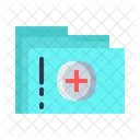 Akte Krankenhaus Bericht Symbol