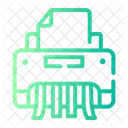 Aktenvernichter Zerstoren Elektronik Symbol