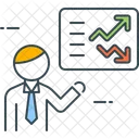 Aktien Rauf Runter Diagramm Runter Symbol