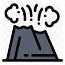 Aktiver Vulkan  Symbol