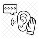 Aktives Zuhoren Symbol