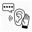 Aktives Zuhoren Symbol