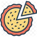 Pastel Pizza Bocado Icon