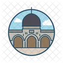 Al Aqsa Mosque Jerusalem Famous Building Landmark Icon