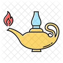 Aladdin Lamp Lamp Lit Icon