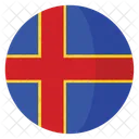Aland Flag Country Icon