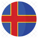 Aland Flag Country Icon