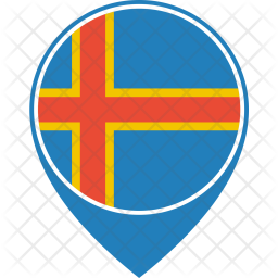 Aland islands Flag Icon