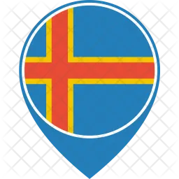 Aland islands Flag Icon