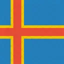 Aland Islands Flag Icon