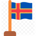 Aland Islands Ax Flag Icon