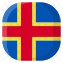 Aland Islands Flag Country Icon