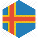 Aland Islands Flag Icon