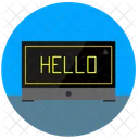 Hello Time Clock Icon