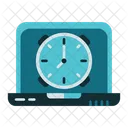 Alarm And Laptop  Icon