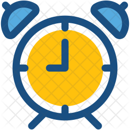 Alarm Clock Icon - Download in Colored Outline Style
