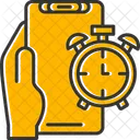 Alarm Hand Holding Phone Alert Icon