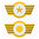 Insignia De Comandante De Alas Insignia Insignia De Estrella Icono