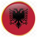 Albania Flag Country Icon