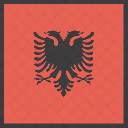 Albânia Flag Ícone