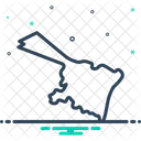 Albany Mapa Pais Ícone