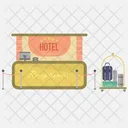 Hotel Fondo Costruzione Icon