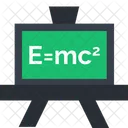 앨버트 아인슈타인의 법칙 EMC 2 물리학 아이콘