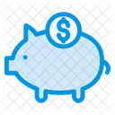 Banco Cerdito Dinero Icono