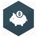 Banco Cerdito Dinero Icono