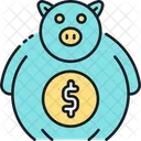 Banco De Piggy Icono