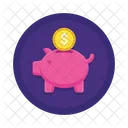 Banco De Piggy Icono