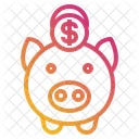 Dinero Cerdo Cerdito Icon