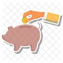 Banca Cerdito Banco Icono