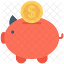 Cerdito Banco Dinero Icon