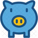 Cerdito Banco Dinero Icono