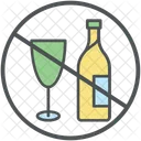 Alcohol Restricted Wine Icon