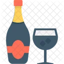 Champagne Bottle Alcohol Wine Bottle Icon