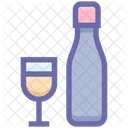 Alcohol Bottle Bottle And Glass Icon