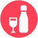 Alcohol Bottle Bottle And Glass Icon