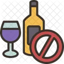 Alcohol Drinking Stop Icon