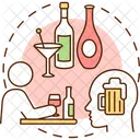 Alcohol addiction  Icon