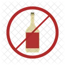 Alcohol Ban Forbidden Alcohol Not Allowed Icon