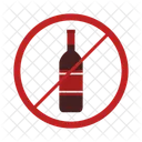 Alcohol Ban Forbidden Alcohol Not Allowed Icon