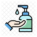 Alcohol gel hand washing  Icon
