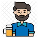 Alcoholic Man  Icon