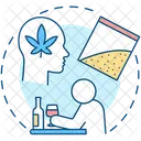 Alcoholism and substance abuse  Icon