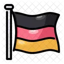 Alemania Oktoberfest Bandera Alemana Icono